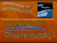 IGCSE physics study guide