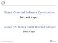 Object-Oriented Software Construction PowerPoint PPT Presentation