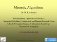 Memetic Algorithms PowerPoint PPT Presentation