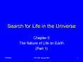 Search for Life in the Universe PowerPoint PPT Presentation