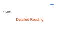 Detailed Reading PowerPoint PPT Presentation