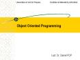 Object Oriented Programming PowerPoint PPT Presentation