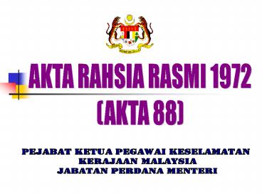 RAHSIA RASMI