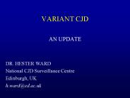 VARIANT CJD