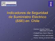 Indicadores de Seguridad de Suministro El