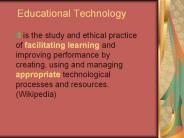 Educational Technology