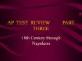 AP TEST REVIEW     PART THREE PowerPoint PPT Presentation