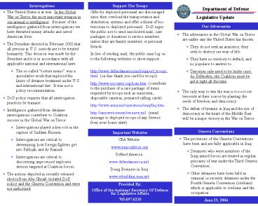 Department of Defense