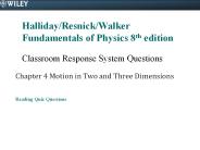 Halliday/Resnick/Walker Fundamentals of Physics 8th edition