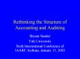 Rethinking the Structure of Accounting and Auditing PowerPoint PPT Presentation