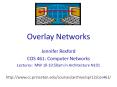 Overlay Networks PowerPoint PPT Presentation
