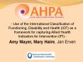 - Use of the International Classification of Functioning, Disability and Health (ICF) as a framework for capturing Allied Health Indicators for Intervention (IFI) - PowerPoint PPT Presentation