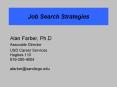 Job Search Strategies PowerPoint PPT Presentation