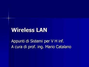 Wireless LAN
