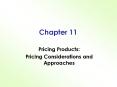 Pricing Products: PowerPoint PPT Presentation