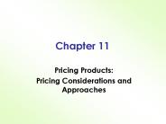 Pricing Products: