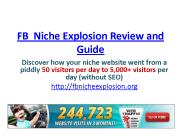 FB Niche Explosion review