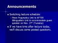 Announcements PowerPoint PPT Presentation