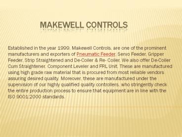 Gripper Feeder Manufacturers