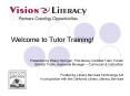 Welcome to Tutor Training! PowerPoint PPT Presentation
