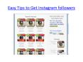 Easy Tips to Get Instagram followers PowerPoint PPT Presentation