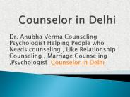 Counselor in Delhi