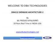 Oracle DBA Training : DBA Technologies