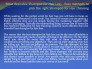 best shampoo for hair loss