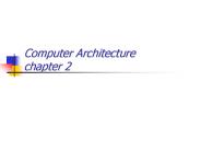 Computer Architecture  chapter 2