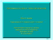 PERFORMANCE STUDIES OF TRICKLE BED REACTORS