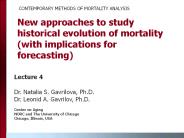 Gender   Specific   Effects   of   Early-Life   Events   on   Adult   Lifespan
