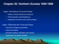 Chapter 20: Northern Eurasia 1500-1800 PowerPoint PPT Presentation