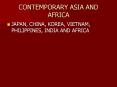 CONTEMPORARY ASIA AND AFRICA PowerPoint PPT Presentation