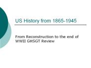 US History from 1865-1945