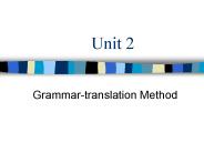 Grammar-translation Method