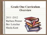 Grade One Curriculum Overview