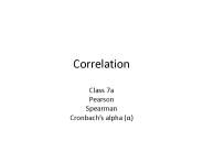 Correlation