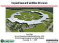 Experimental Facilities Division PowerPoint PPT Presentation