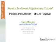 Physics%20for%20Games%20Programmers%20Tutorial%20Motion%20and%20Collision%20