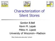 Characterization of Silent Stores