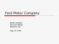 Ford Motor Company PowerPoint PPT Presentation