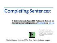 Completing Sentences: