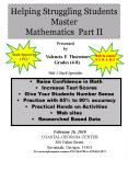Helping Struggling Students Master Mathematics Part II PowerPoint PPT Presentation