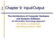 Chapter 9: Input/Output