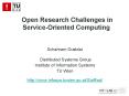 Open Research Challenges in Service-Oriented Computing PowerPoint PPT Presentation