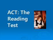 ACT: The Reading Test