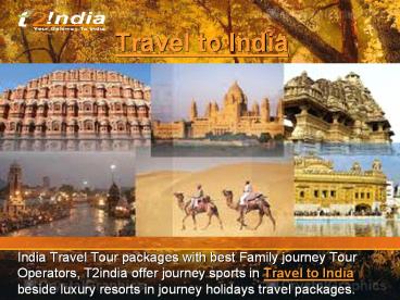 Travel to India