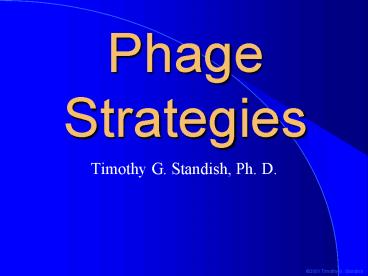 Phage Strategies
