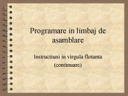 Programare in limbaj de asamblare