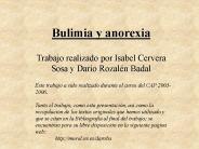 Bulimia y anorexia
